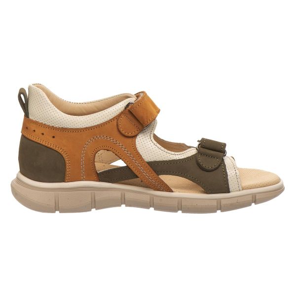 Сандалі профілактичні для хлопчиків, хакі/бежевий (арт. LEO-3326 KH-BEIG), Theo Leo (Туреччина)