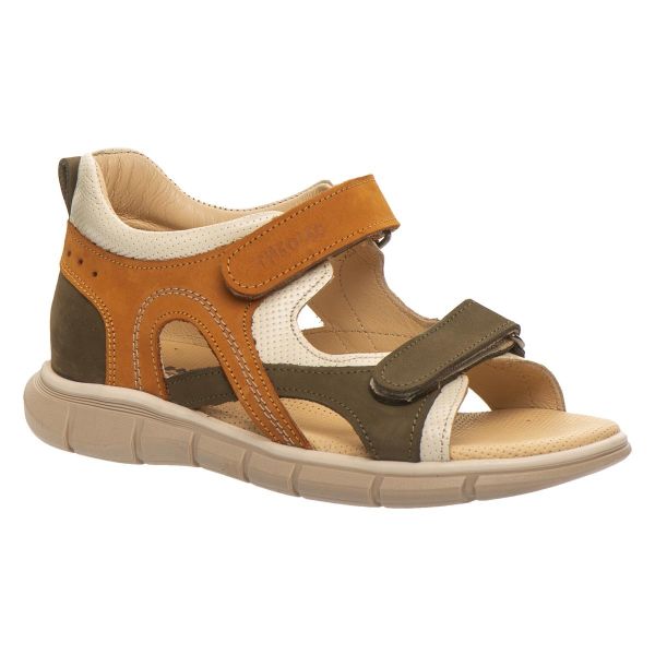 Сандалі профілактичні для хлопчиків, хакі/бежевий (арт. LEO-3326 KH-BEIG), Theo Leo (Туреччина)