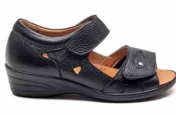 Сандали женские анатомические, черный, (арт.300605), TM SoftMode (Турция) Сандали женские анатомические, черный, (арт.300605), TM SoftMode (Турция)
