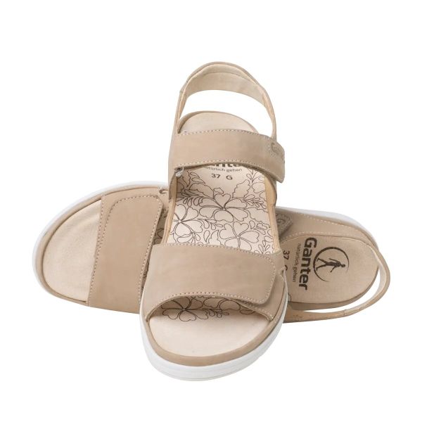 Сандалі жіночі Gina, світло-бежевий/нубук (арт. 20 0122 2100), Ganter