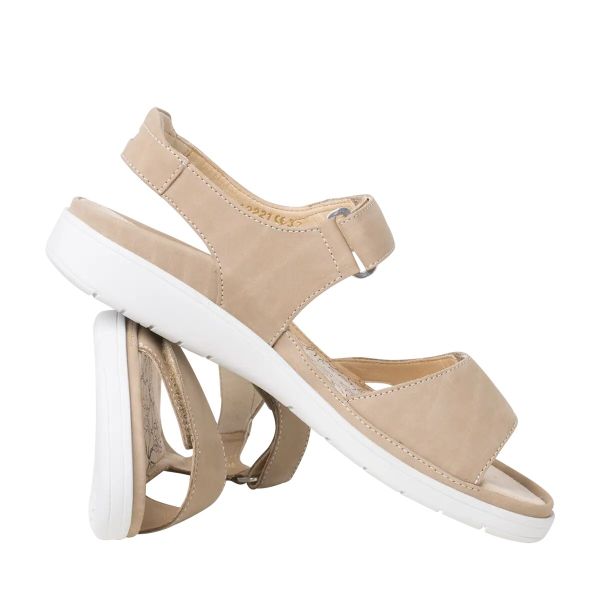 Сандалі жіночі Gina, світло-бежевий/нубук (арт. 20 0122 2100), Ganter