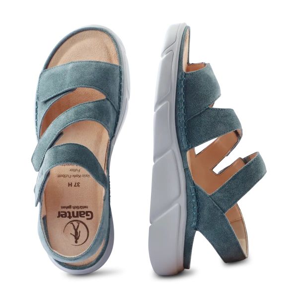 Сандалі жіночі ортопедичні Halina, бірюзовий (арт. 1-20 0472 3300), Ganter