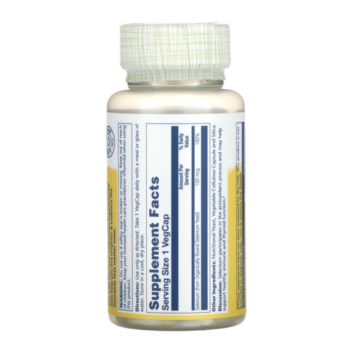 Selenium 100 mcg – 100 капсул для антиоксидантного захисту та підтримки імунітету