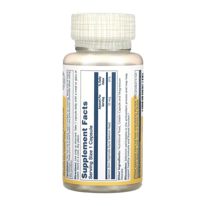 Selenium 50 mcg – 100 капсул для антиоксидантного захисту та підтримки імунітету