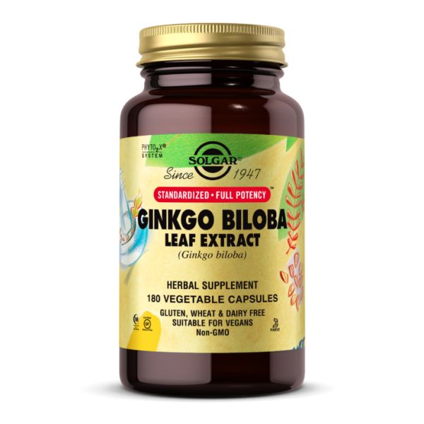 Solgar, листя Гінкго Білоба SFP Ginkgo Biloba Leaf Extract - 180 vcaps Solgar, листя Гінкго Білоба SFP Ginkgo Biloba Leaf Extract - 180 vcaps