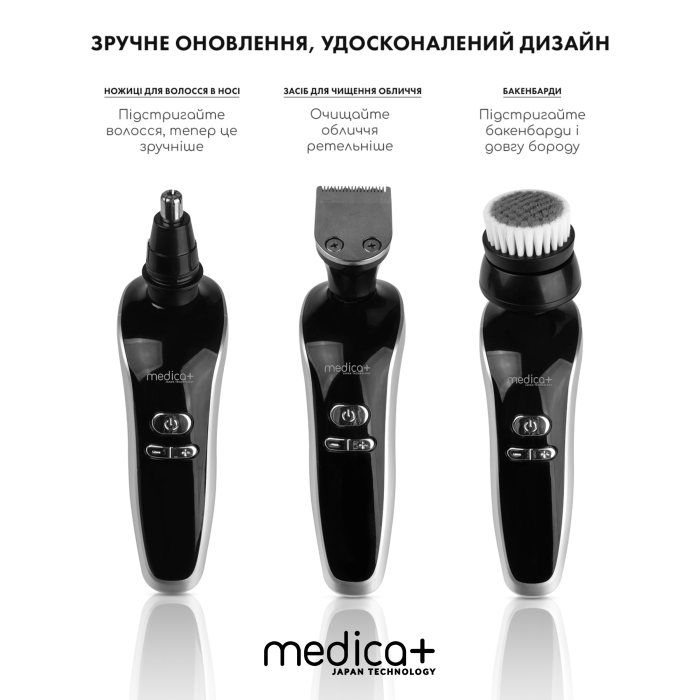 Набір електробритви 4в1 Medica+ Shaver 4v1 + Портативний іригатор Medica+ Prowater Clean 7.0