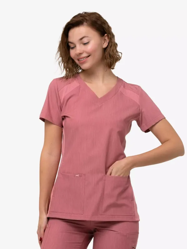 Шелли Медицинский Костюм цвет коралловая пудра Шелли Медицинский Костюм цвет коралловая пудра