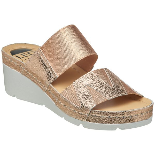 Шлепанцы анатомические LEDI Anatomic 101 желто-золотые.