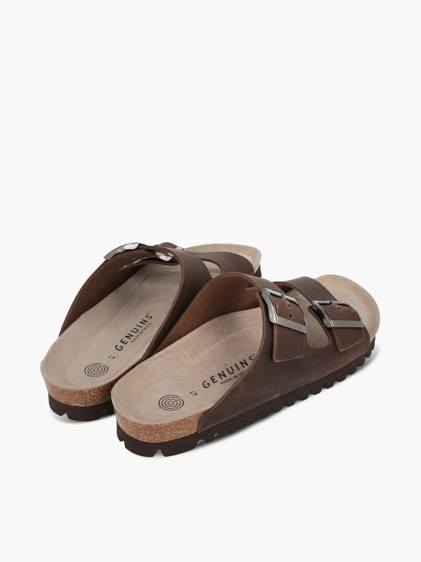 Шльопанці ортопедичні чоловічі Hawaii, коричневий, G105053, TM Genuins (Іспанія)