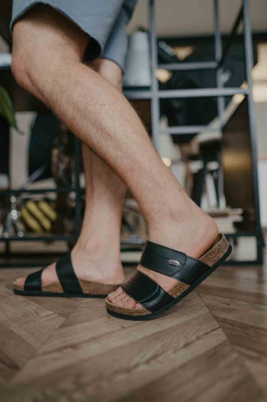 Шльопанці чоловічі ортопедичні Malta, Grubin (арт. gr-59405) чорний