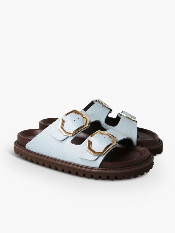 Шльопанці ортопедичні жіночі Galia, блакитний, G106275, TM Genuins (Іспанія)