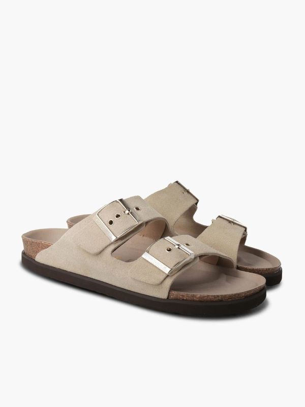 Шлепанцы ортопедические женские Hawaii, св.бежевый/велюр, G104350, TM Genuins (Испания)