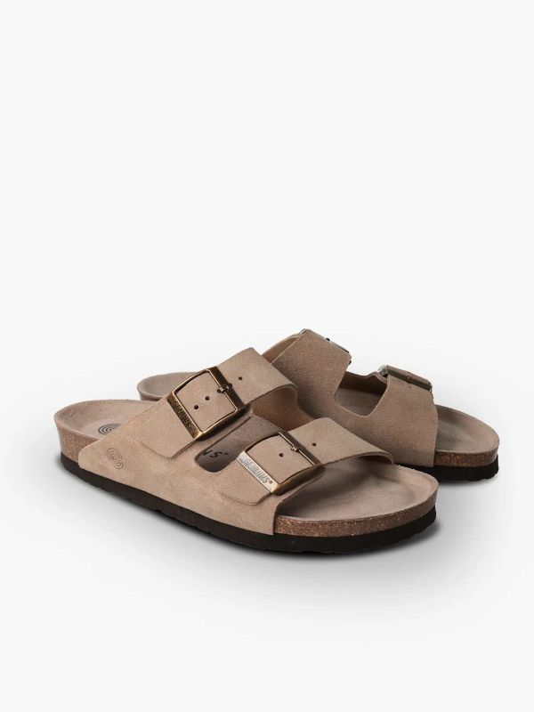 Шлепанцы ортопедические женские Hawaii, св.коричневый, G106000, TM Genuins (Испания)