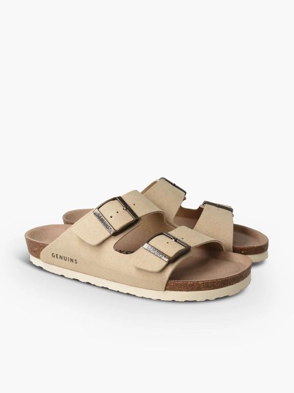 Шльопанці ортопедичні жіночі Hawaii Vegan, пісочний, G106256, TM Genuins (Іспанія)