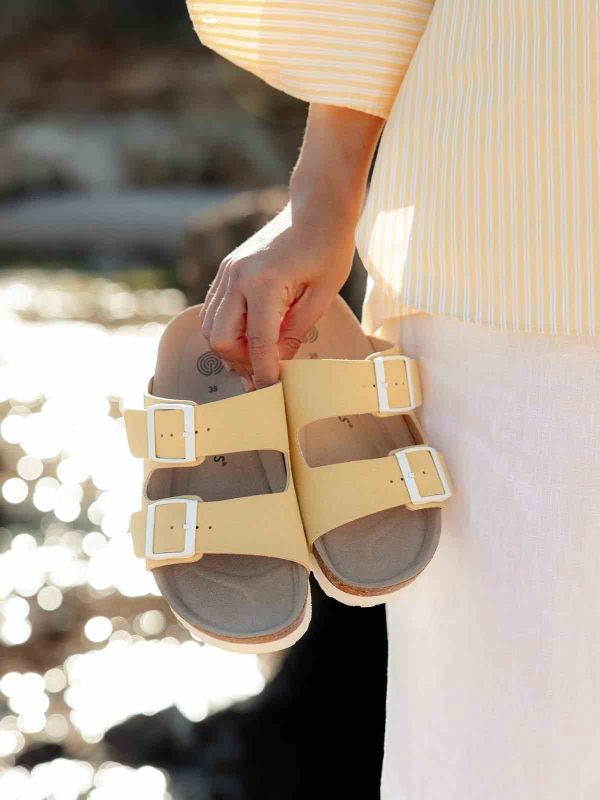 Шлепанцы ортопедические женские Hawaii Vegan, желтый, G106254, TM Genuins (Испания)