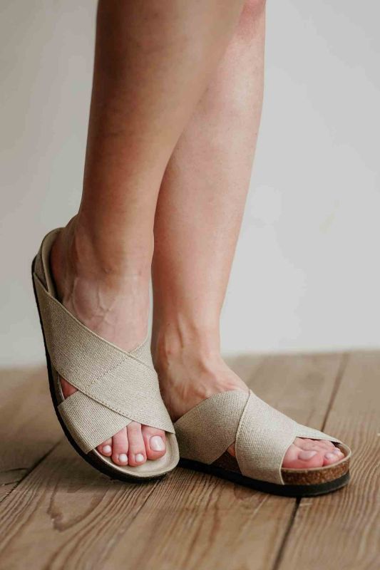 Шльопанці ортопедичні жіночі Iva, Grubin бежевий