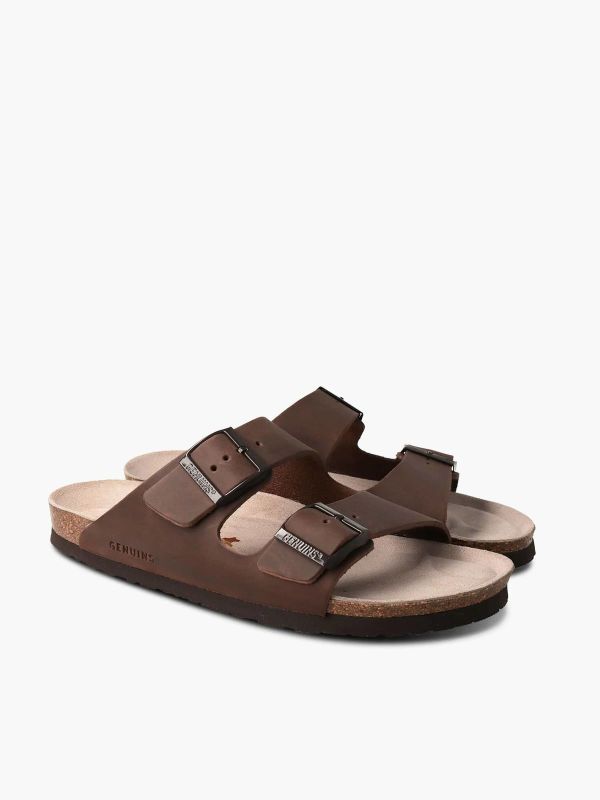 Шльопанці жіночі ортопедичні Hawaii, коричневий, G104364, TM Genuins (Іспанія)