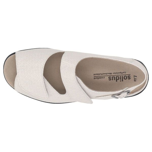Шльопанці жіночі ортопедичні Lia, молочний (арт. 7 73038 10165), Solidus