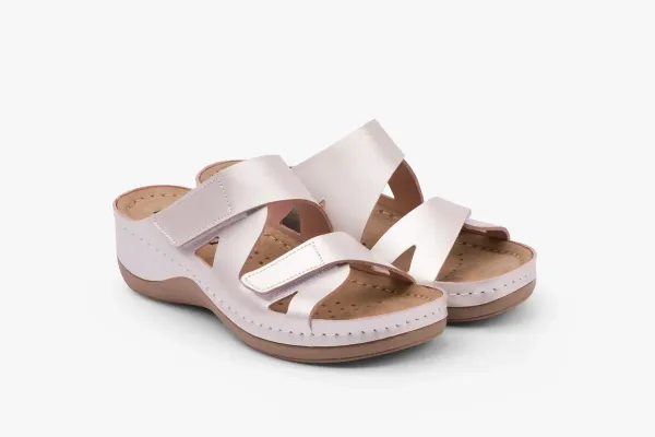 Жіночі шльопанці Leon Перламутровий 906-perl ортопедія