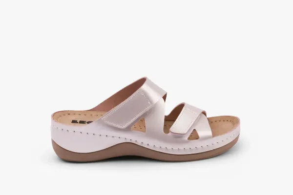 Жіночі шльопанці Leon Перламутровий 906-perl ортопедія