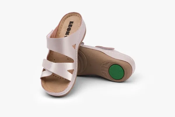 Жіночі шльопанці Leon Перламутровий 906-perl ортопедія