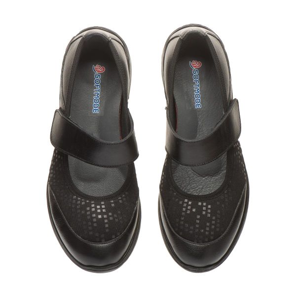 Жіночі анатомічні туфлі, чорний (арт.Boston), TM SoftMode (Туреччина)
