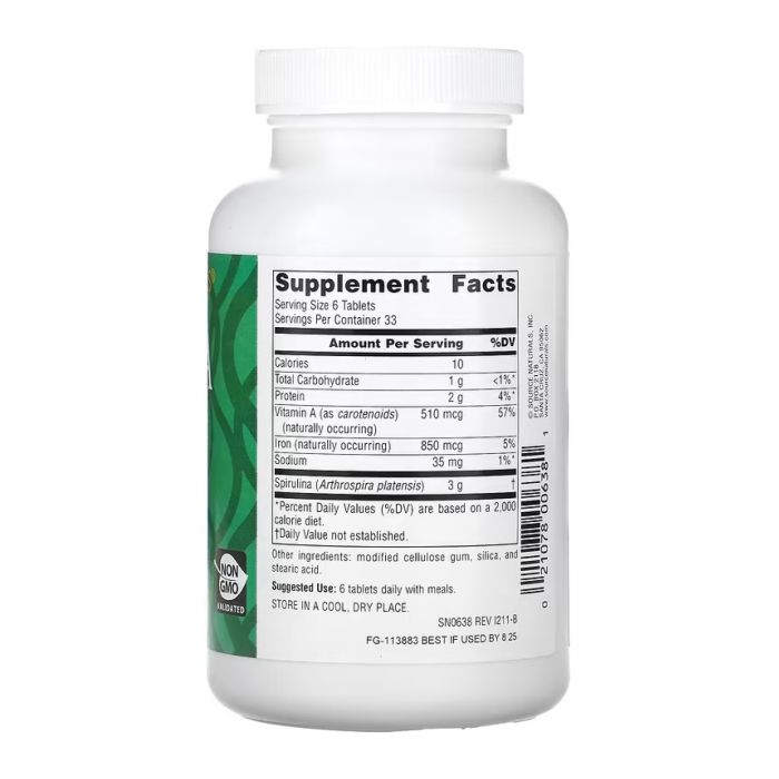 Spirulina 500mg - 100 tabs (Пошкоджена банка)