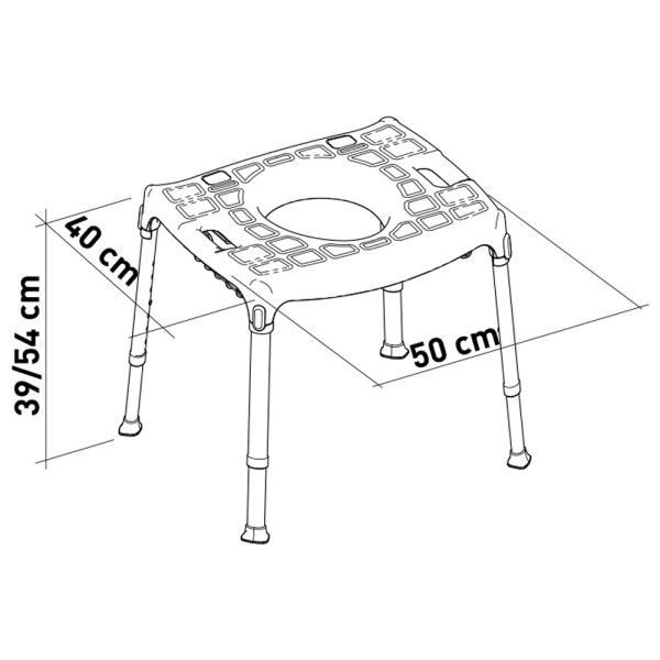 Стілець-туалет 3 в 1 KING-CMD-00