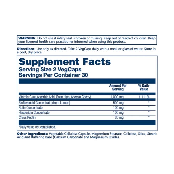 Super Bio Vitamin C 1000 mg – 100 капсул для підтримки імунітету та антиоксидантного захисту