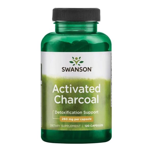 Активоване вугілля Swanson  Activated Charcoal 260mg - 120caps Активоване вугілля Swanson  Activated Charcoal 260mg - 120caps
