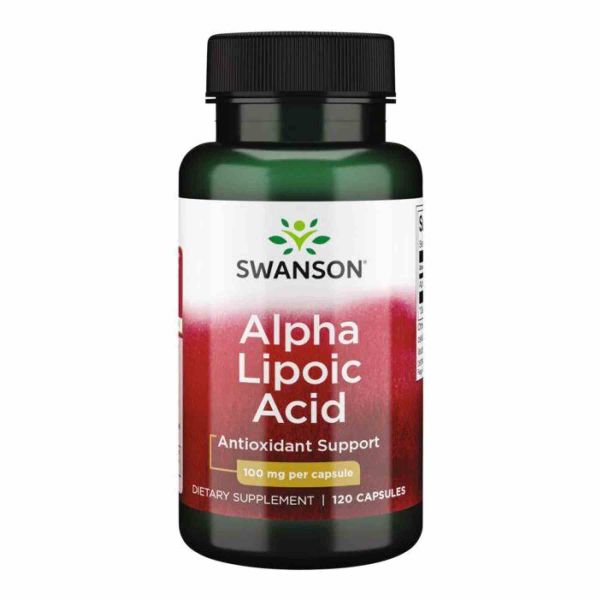 Swanson Alpha Lipoic Acid – Альфа-ліпоєва кислота для захисту клітин 100 mg - 120caps Swanson Alpha Lipoic Acid – Альфа-ліпоєва кислота для захисту клітин 100 mg - 120caps