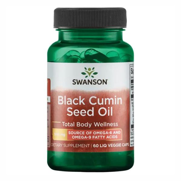 Масло семян черного тмина Swanson Black Cumin Seed Oil 500 mg - 60 Liq Vegcap