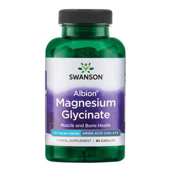 Магний глицинат Swanson ,Chelated Magnesium 133 mg - 90 Caps
