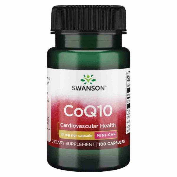 Swanson CoQ10 – Коензим Q10 для серця, енергії та клітинного захисту 10mg - 100caps