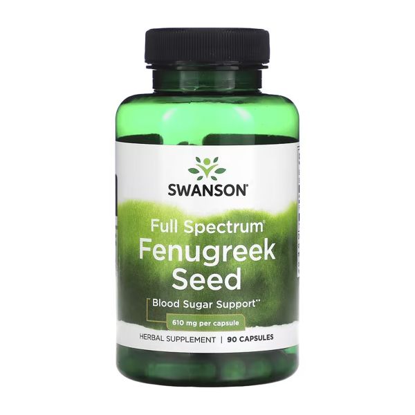 Swanson Fenugreek – Пажитник для глюкози, травлення і жіночого балансу 610 мг - 90 cap Swanson Fenugreek – Пажитник для глюкози, травлення і жіночого балансу 610 мг - 90 cap