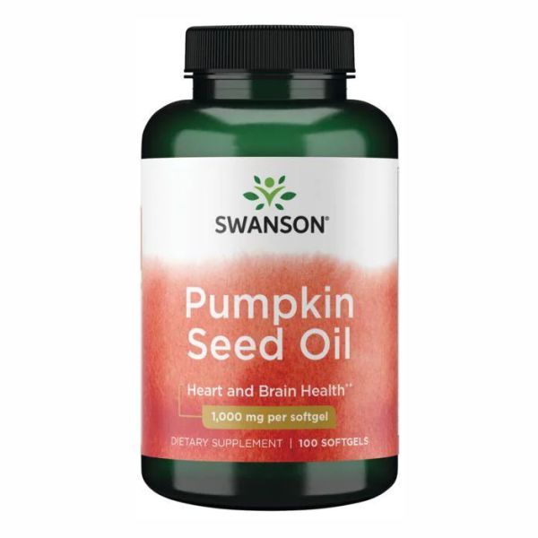 Swanson Pumpkin Seed Oil 1000 мг – Олія гарбузового насіння для здоров’я простати та серця - 100softgels Swanson Pumpkin Seed Oil 1000 мг – Олія гарбузового насіння для здоров’я простати та серця - 100softgels