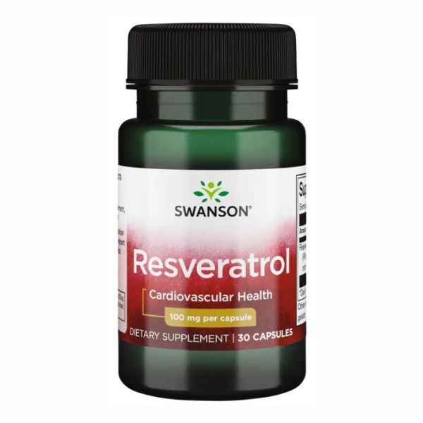 Swanson Resveratrol 100 мг – Антиоксидант для молодості, серця і довголіття - 30caps