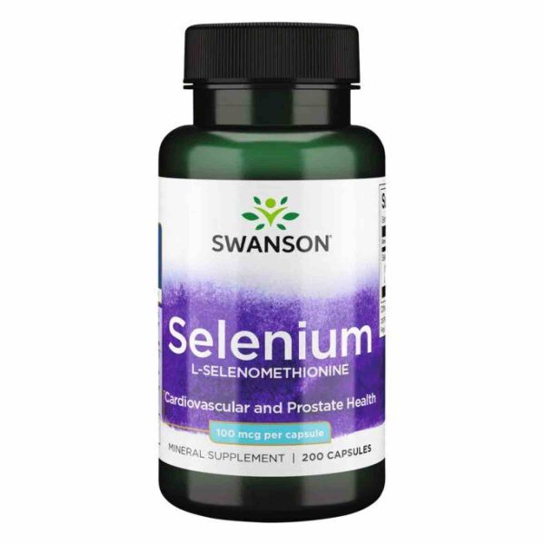 Swanson Selenium 100 мкг – Антиоксидантний захист для серця, мозку та простати - 200 caps Swanson Selenium 100 мкг – Антиоксидантний захист для серця, мозку та простати - 200 caps