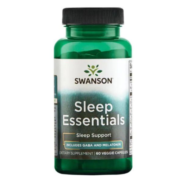 Комплекс для сну Swanson Sleep Essentials– Натуральна формула для спокійного сну- 60 Veg Caps 
