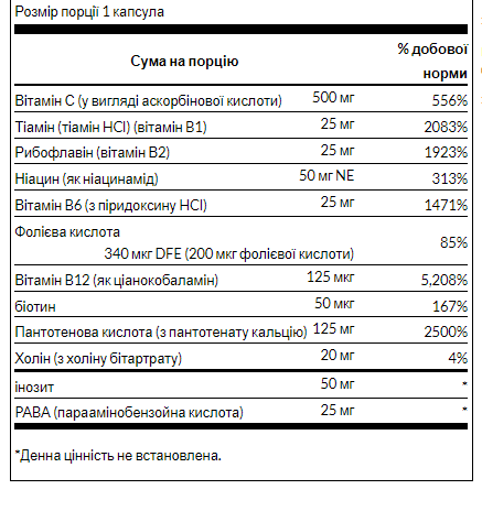 Swanson Super Stress B-Complex – Вітаміни групи B + C для боротьби зі стресом та підтримки імунітету - 240 caps