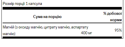 Swanson, комплекс із потрійним магнієм,Triple Magnesium complex - 100caps