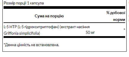 Swanson 5-HTP 50 мг – Природна підтримка настрою та сну - 60 caps