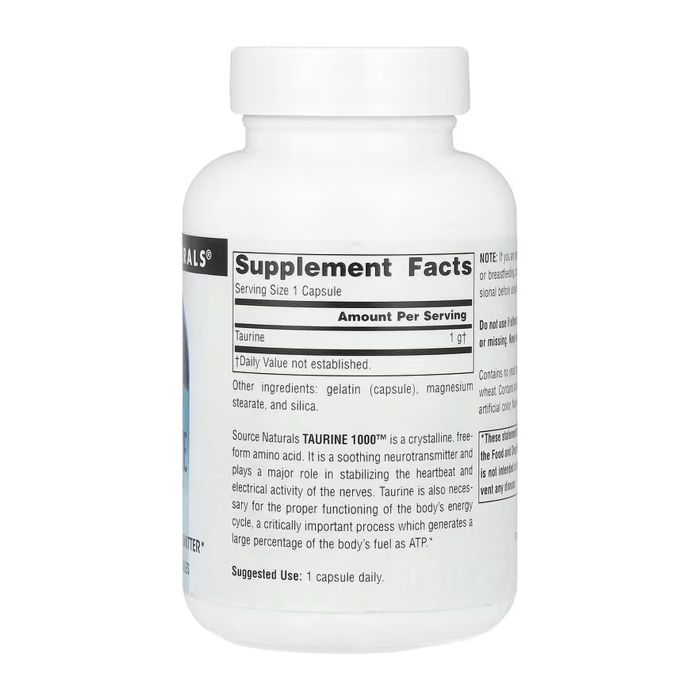 Taurine 1000™ 1000 mg - 60 caps