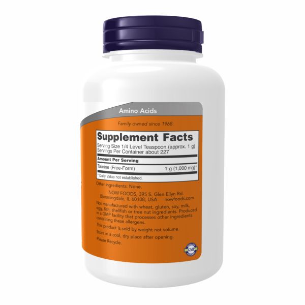 Амінокислоти NOW Foods Taurine Powder - 227g