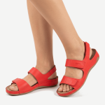Женские сандалии Leon Красный 966-Orlando-39 ортопедия