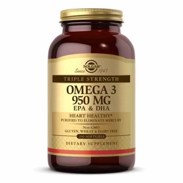 Triple Strength Omega-3 950mg - 100 softgels Triple Strength Omega-3 950mg - 100 softgels