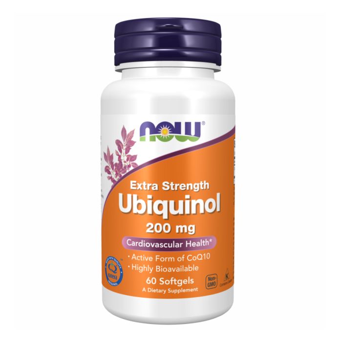 NOW Ubiquinol – активна форма CoQ10 для здоров’я серця та енергії клітин 200 мг - 60 sgels