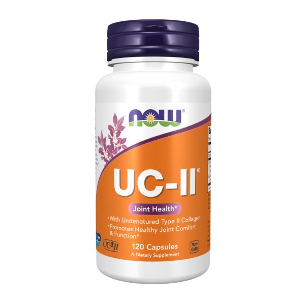  UC-II® Type II Collagen 40 мг NOW — Підтримка здоров’я суглобів і рухливості- 120 vcaps
