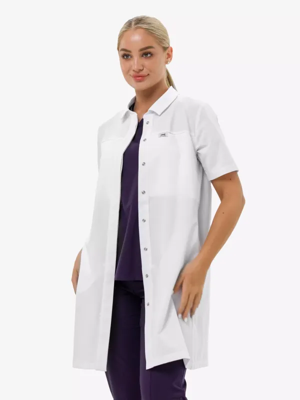 Медичний Халат Ума Жіночий білий  Медичний Халат Ума Жіночий білий