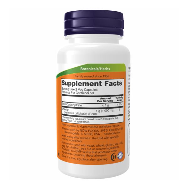 Valerian Root 500mg - 250 vcaps